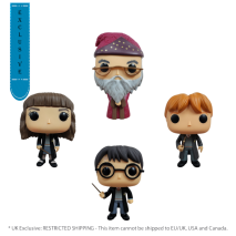 Harry Potter - Harry, Hermione, Ron & Dumbledore UK Exclusive Pop! Vinyl 4-Pack [RS]
