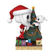 The Nightmare Before Christmas 30th Anniversary - Jack & Zero with Christmas Tree Pop! Deluxe