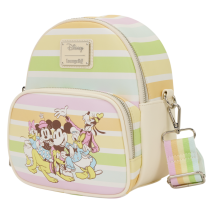 Disney - Mickey & Friends Rainbow Stripes Convertible Crossbody