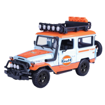 Gulf Collection - Off Road - Toyota Fj40 With Gulf Livery 1:24 Scale Diecast Vehicle