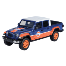 Gulf Collection - 2021 Jeep Gladiator Rubicon With Gulf Livery 1:27 Scale Diecast Vehicle