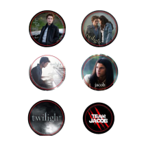 Twilight - Pin Set of 6 Style A Team Jacob