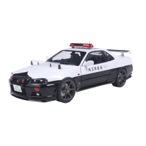 Solido Cars - 1999 Nissan Skyline GT-R (BNR34) Japanese Police (W 1:18 Diecast Vehiclehite)