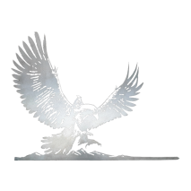 The Lord of the Rings - Gandalf on Gwaihir Metalbird Corten Steel Silhouette